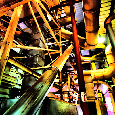 Abstract View Of The Internal Workings Of A Cotton Gin