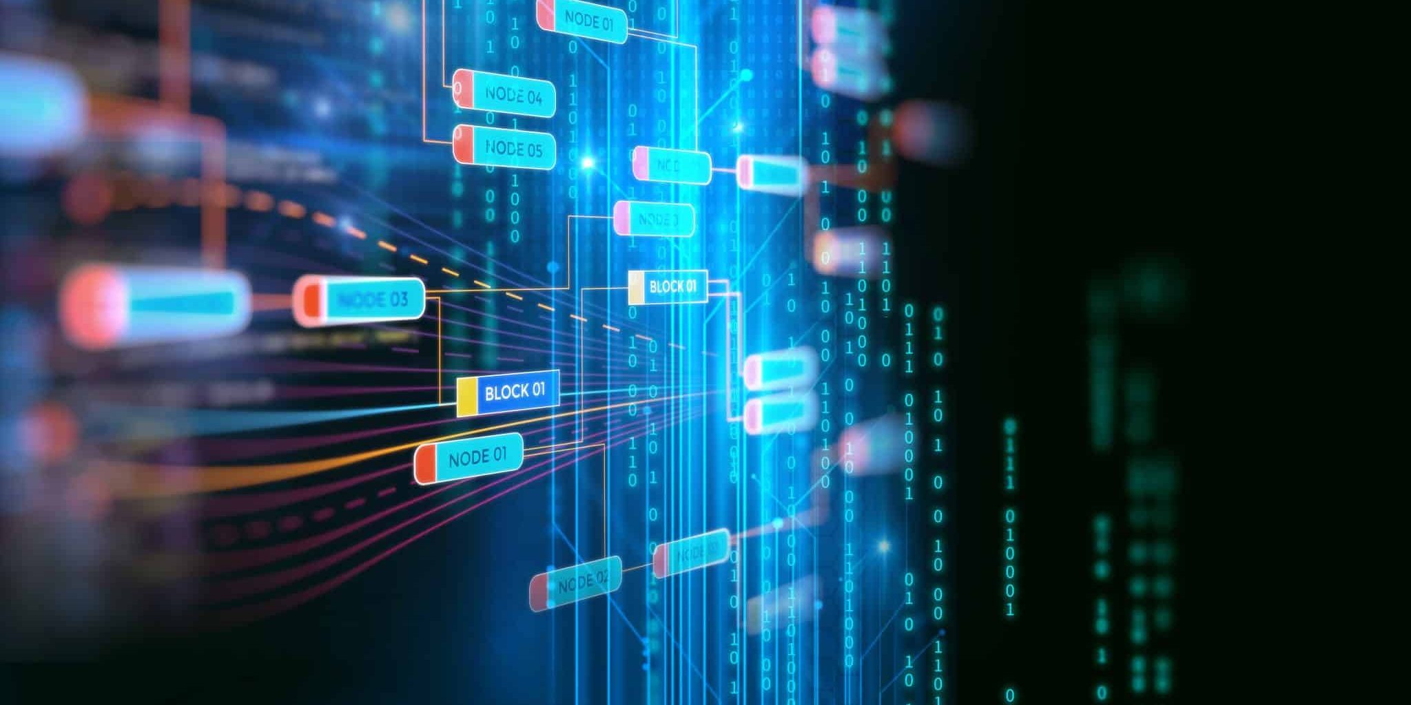 Blockchain network concept