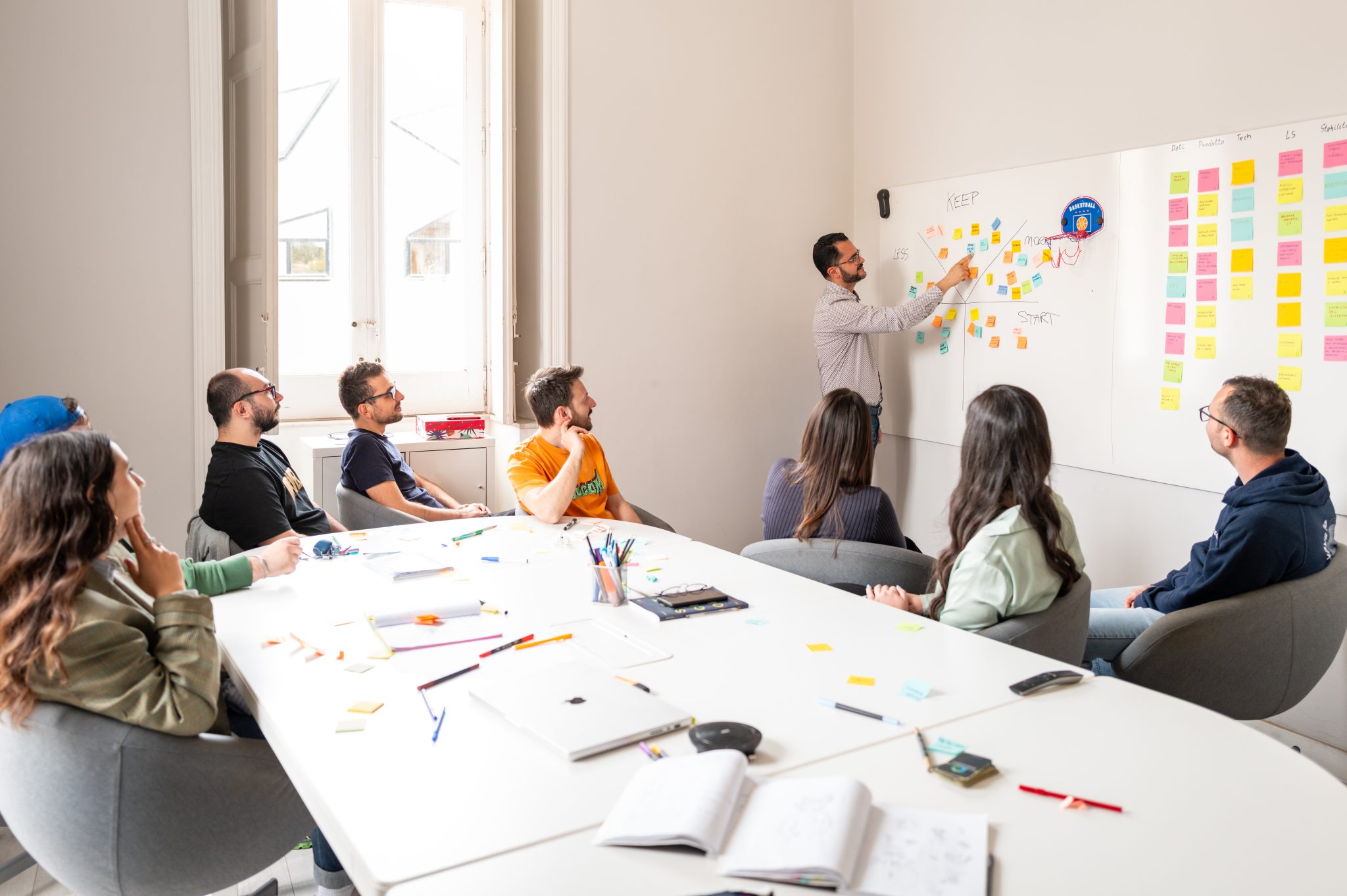 Il team di Paradigma durante una riunione