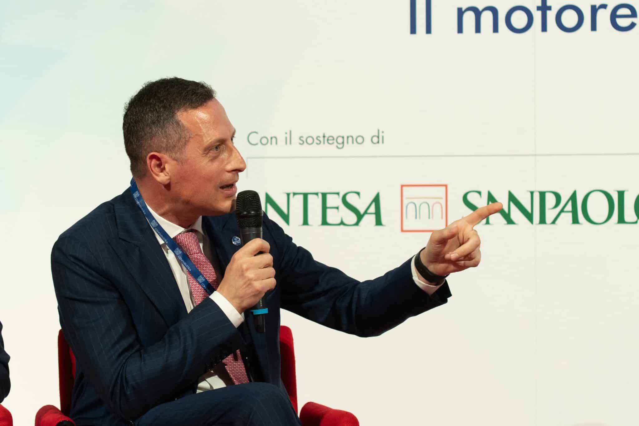 Cristiano Dionisi, Consigliere delegato Energia ed Economia del Mare di Piccola Industria Confindustria, interviene durante il panel “Persone e competenze per il futuro dell’Economia del Mare”.