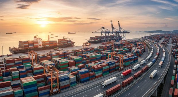 Modern Corporate Business Interior and Technology Environment. Il completamento del mercato unico europeo punta a rafforzare competitività, connessioni e integrazione economica tra gli Stati membri.