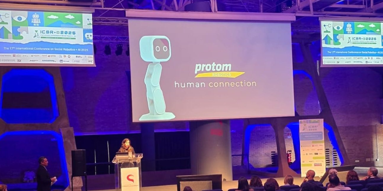 La robotica sociale di Protom Robotics: tecnologie intelligenti progettate per affiancare le persone e rafforzare la relazione di cura. La robotica sociale di Protom Robotics: tecnologie intelligenti progettate per affiancare le persone e rafforzare la relazione di cura.