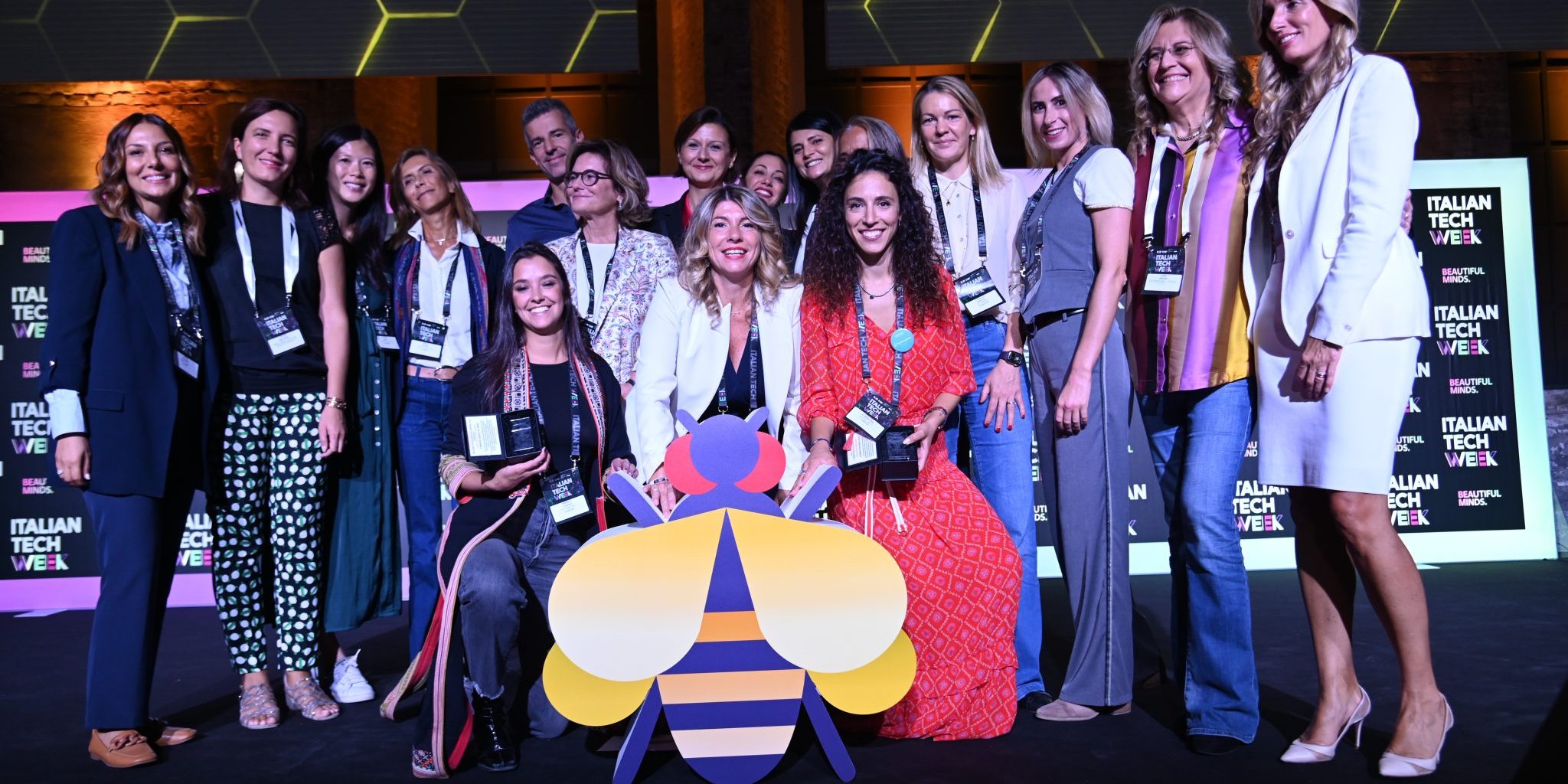Un momento dell’edizione 2023 del Premio GammaDonna, durante l’Italian Tech Week.