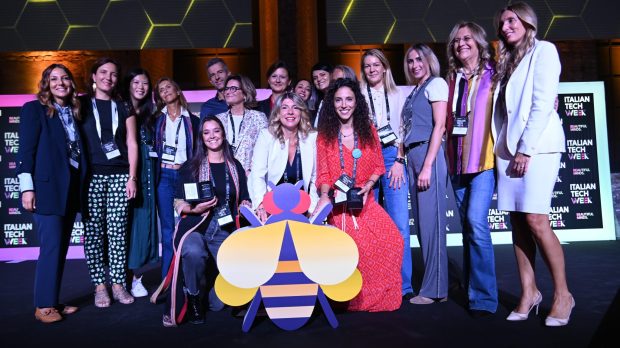 Un momento dell’edizione 2023 del Premio GammaDonna, durante l’Italian Tech Week.